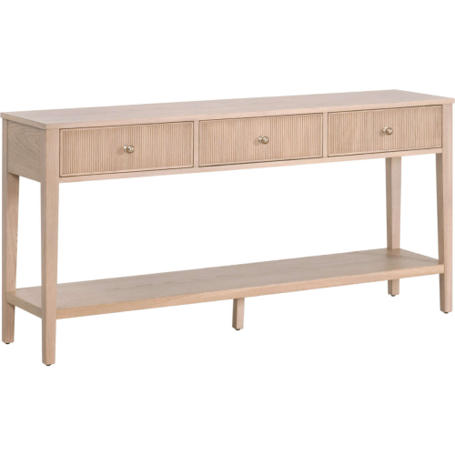 Highland 3 Drawer Console Table in Natural Oak Finish 5268.NAT-OAK